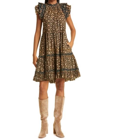 NWT Ulla Johnson Joan Cotton Poplin Dress 0